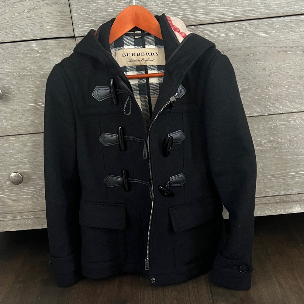 Burberry Black Wool Coat